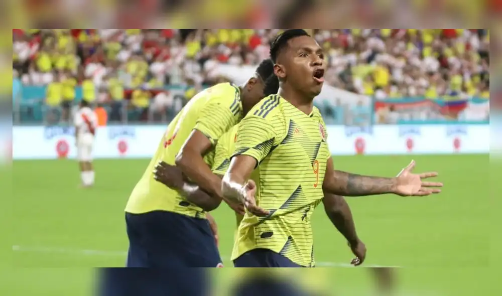 El delantero colombiano anotó su primer gol con la selección absoluta de su país. Foto: Federación Colombiana de Fútbol. El delantero colombiano anotó su primer gol con la selección absoluta de su país. Foto: Federación Colombiana de Fútbol.