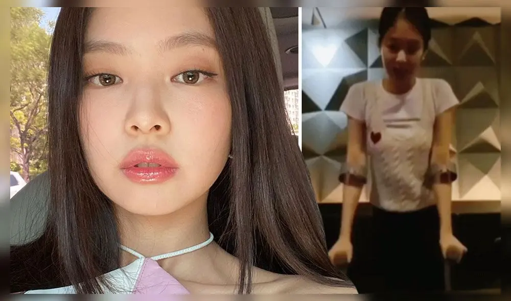 Jennie de BLACKPINK apareció utilizando muletas en su último streaming de Instagram.