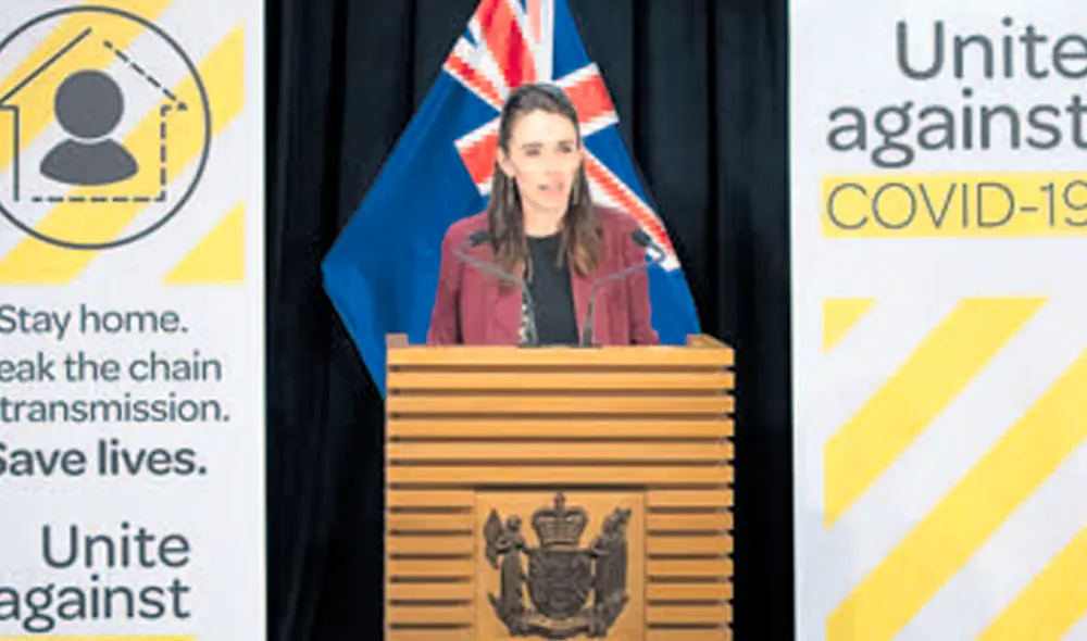 Éxito. Jacinda Ardern, la primera ministra que dio el anuncio esperanzador a la ciudadanía. AFP Éxito. Jacinda Ardern, la primera ministra que dio el anuncio esperanzador a la ciudadanía. AFP