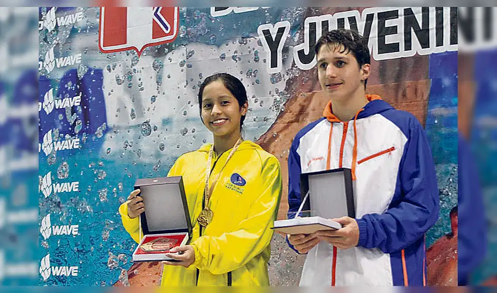 Premiado. Adrián Ywanaga consiguió trofeo de mejor marca técnica y nadador eficiente.