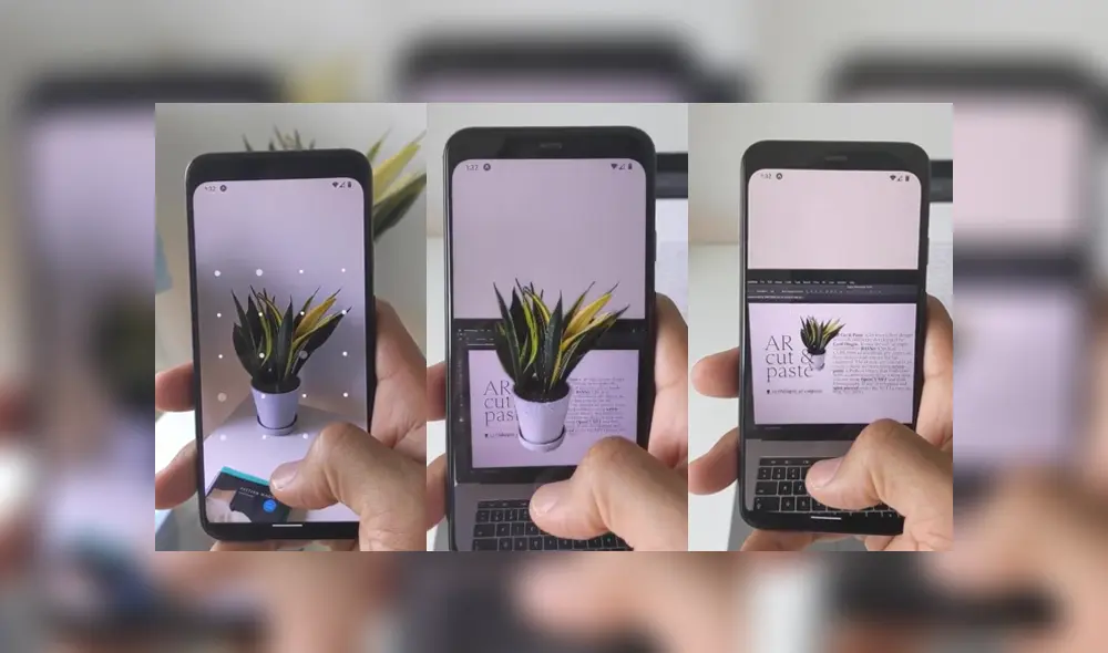 La aplicación utiliza el aprendizaje automático para copiar y pegar objetos en la vida real.