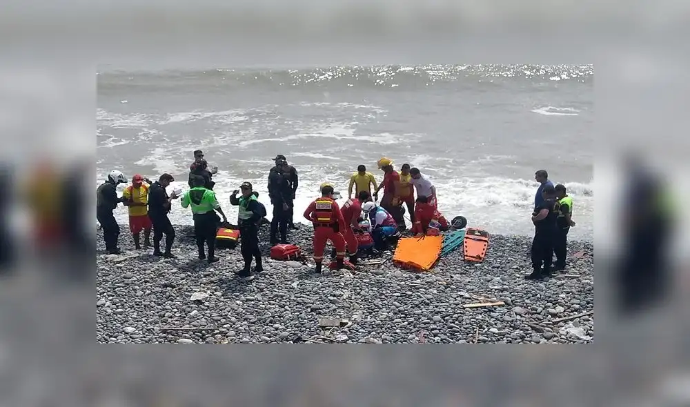 Magdalena: dos heridos dejó caída de parapente en playa Marbella [VIDEO]  