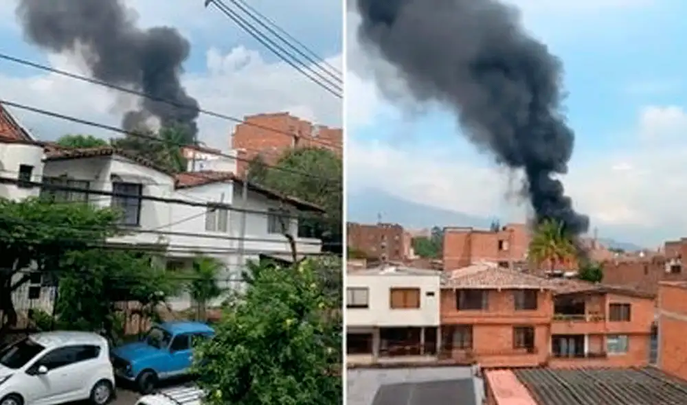 La aeronave, una avioneta Piper de matrícula HK5121, había despegado del aeropuerto Olaya Herrera, situado en el corazón de Medellín. Foto: Twitter La aeronave, una avioneta Piper de matrícula HK5121, había despegado del aeropuerto Olaya Herrera, situado en el corazón de Medellín. Foto: Twitter