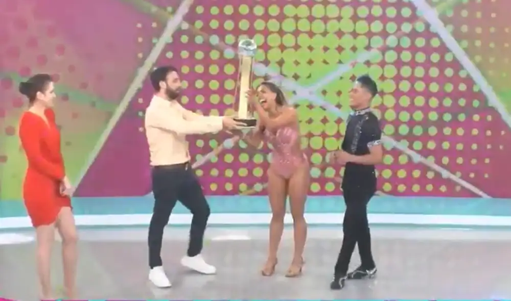Gabriela Herrera fue despedida de "El Gran Show" por "incumplir las normas", según Gisela Valcárcel. Foto: Captura Youtube Willax.
