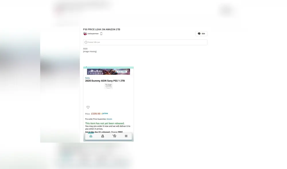 Dos modelos de PS5 aparecieron en Amazon horas antes de la presentación oficial de la consola. Dos modelos de PS5 aparecieron en Amazon horas antes de la presentación oficial de la consola.