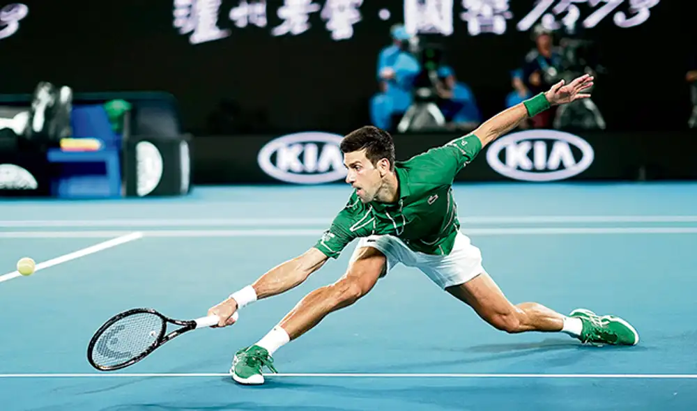 Victoria de ‘Nole’ en el Open de Australia 2020.