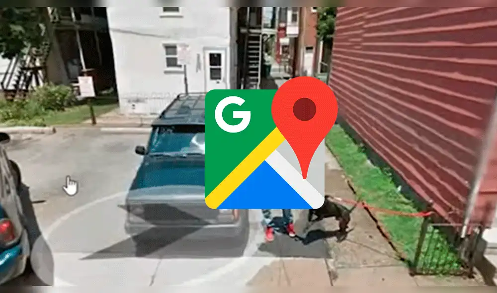Google Maps Viral: captan a sujeto en singular momento con su pitbull