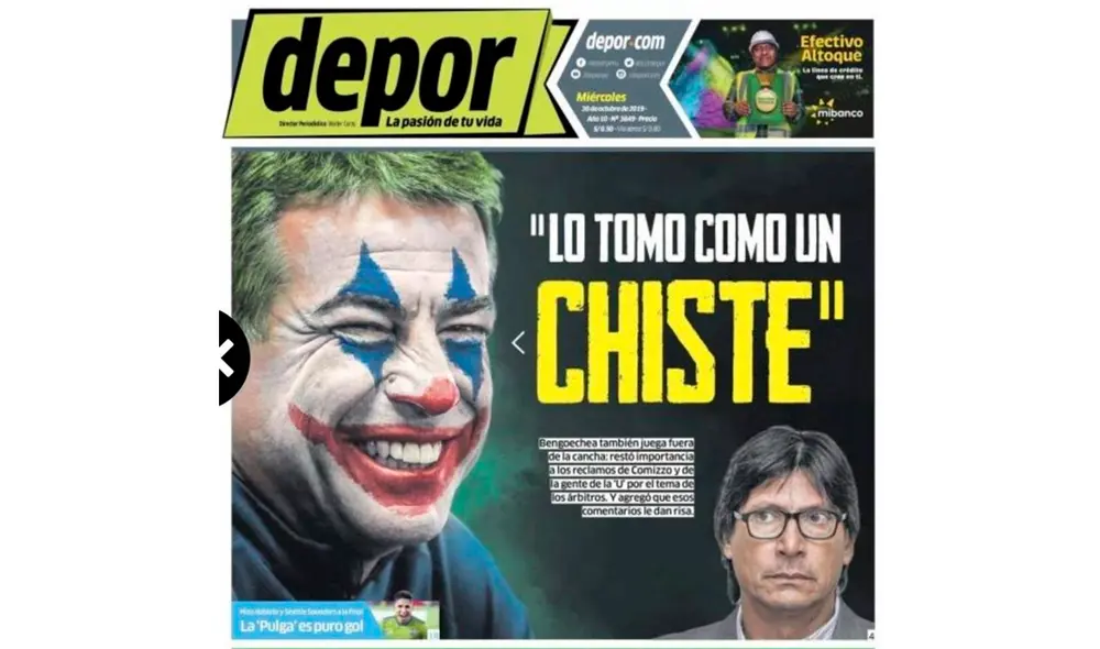 Alianza Lima emitió un comunicado luego que se hiciera viral la polémica portada de un diario peruano. Alianza Lima emitió un comunicado luego que se hiciera viral la polémica portada de un diario peruano.