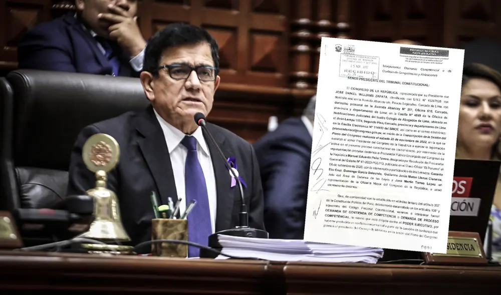 José Williams presentó la demanda competencial y la medida cautelar contra el Ejecutivo (Foto composición: La República) y José Williams presentó la demanda competencial y la medida cautelar contra el Ejecutivo (Foto composición: La República) y