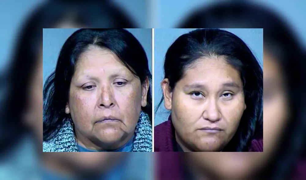 Carmen Sanfie y Connie Marie Valencia, dueñas de la casa donde los niños vivían en duras condiciones. Fuente: MCSO.
