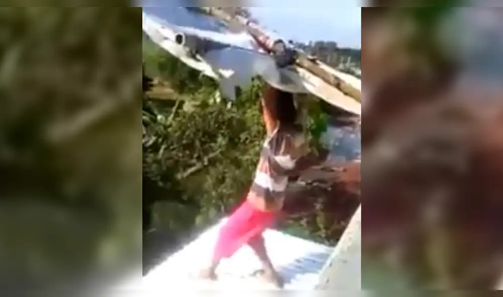 Facebook: Niño intenta volar, utiliza su cometa y casi ocurre una tragedia [VIDEO]