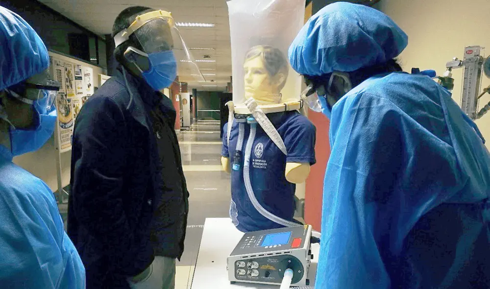 Prototipo del oxigenador fabricado por la UNI | Créditos: difusión / UNI Prototipo del oxigenador fabricado por la UNI | Créditos: difusión / UNI