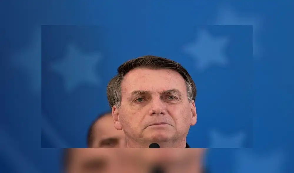 Jair Bolsonaro el viernes 24 de abril durante una conferencia de prensa para exponer su visión tras la renuncia del ministro de Justicia, Sérgio Moro. Foto: EFE