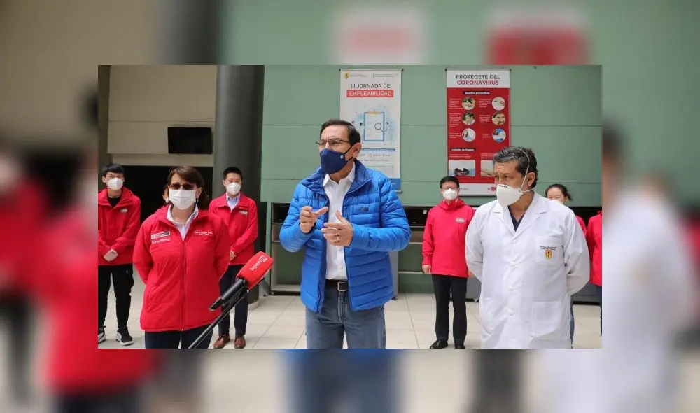 Vizcarra ensayo clínica - vacuna. Foto: Presidencia Perú