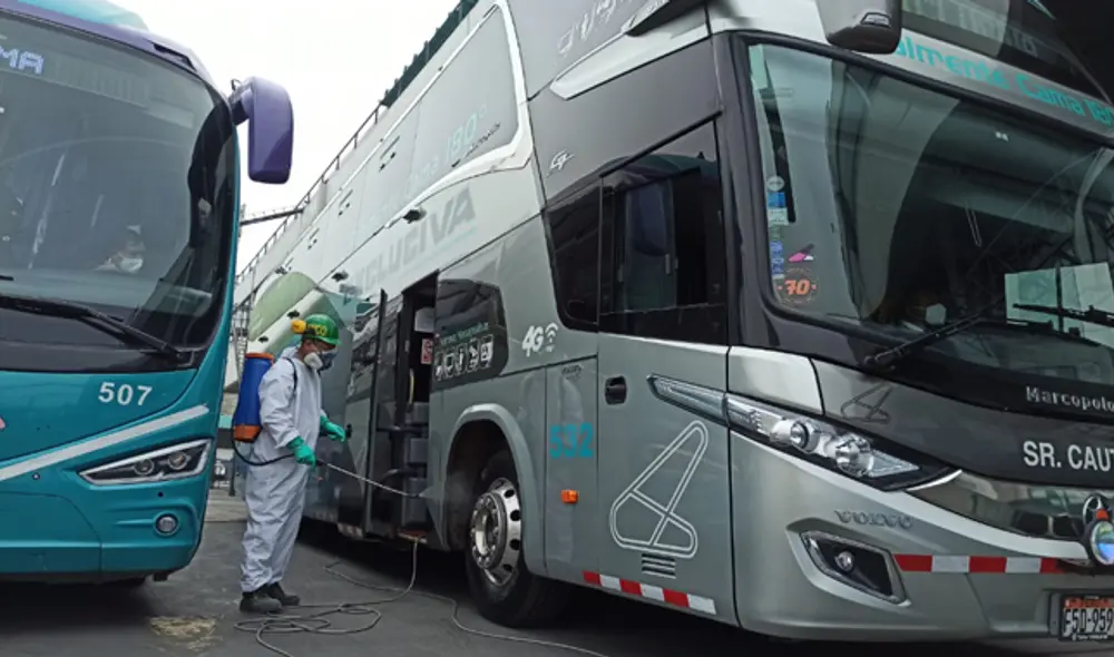 La desinfección regular de los vehículos también está contemplada entre las normas del último Decreto de Urgencia del Ministerio de Transportes. (Foto: URPI)