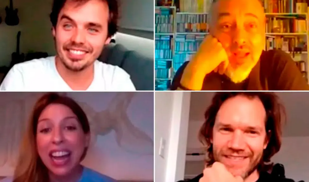 Parte del elenco principal de la telenovela Floricienta, se reunió tras 16 años del último capítulo. Foto: captura Zoom