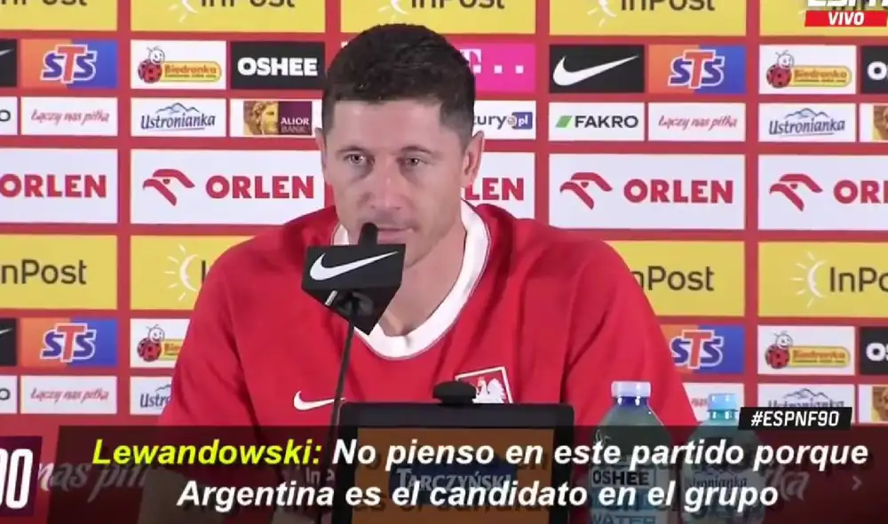 Robert Lewandowski declaró sobre sus rivales Polonia y México en el Mundial. Foto: captura/ESPN
