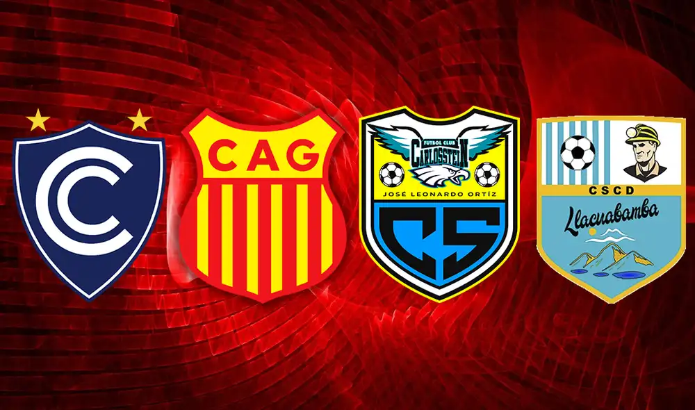 Cienciano, Atlético Grau, Deportivo Llacuabamba y Carlos Stein jugarán en la Primera División en el 2020. Foto: Composición