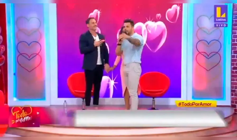 Karina Rivera y Nicola Porcella en "Todo por amor"