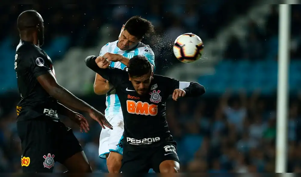Racing vs Corinthians: Cristaldo adelanta a la 'Academia' con soberbio testazo [VIDEO]