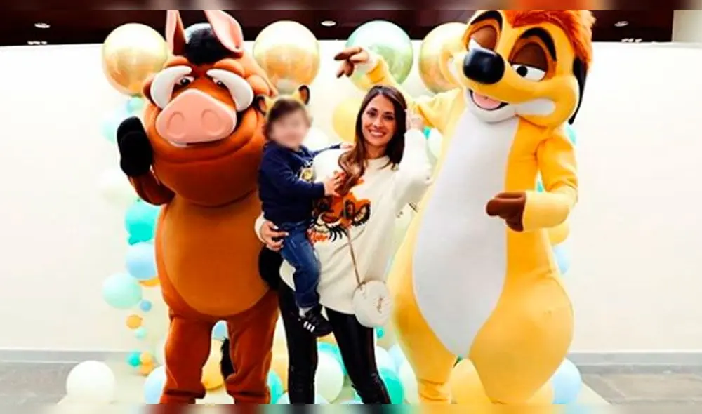 Lionel Messi y Antonella Roccuzzo celebran los dos años de su hijo Ciro. Foto: Instagram
