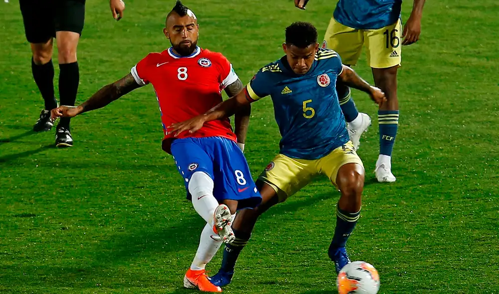 Colombia y Chile no pasaron del empate en el estadio Nacional de Santiago. Foto: EFE Colombia y Chile no pasaron del empate en el estadio Nacional de Santiago. Foto: EFE