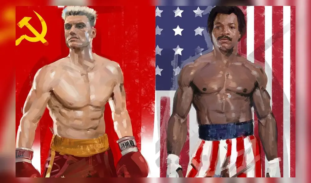 Ivan Drago y Apollo Creed son dos de los personajes más recordados de la saga Rocky.