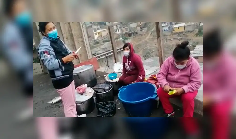 Vecinos de Villa Maria del Triunfo piden ayuda para realizar olla común. Foto: Captura
