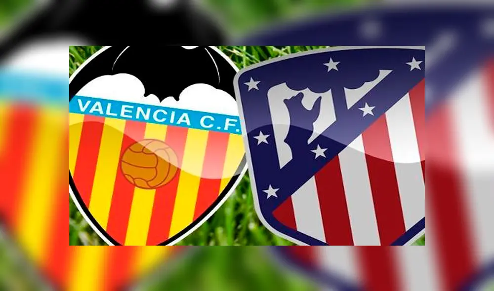 Valencia y Atlético de Madrid se enfrenta por la fecha 24 de la Liga Santander. Foto: Difusión.