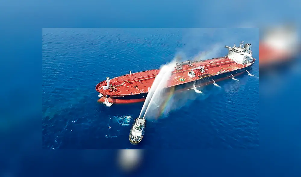 Constante tensión. El 13 de junio del 2019 el barco petrolero noruego Front Altair fue atacado en las aguas del Golfo de Omán.