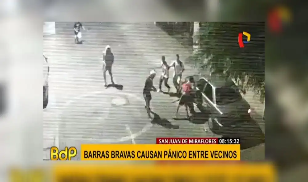 Enfrentamiento entre barristas desata pánico en los vecinos de SJM 
