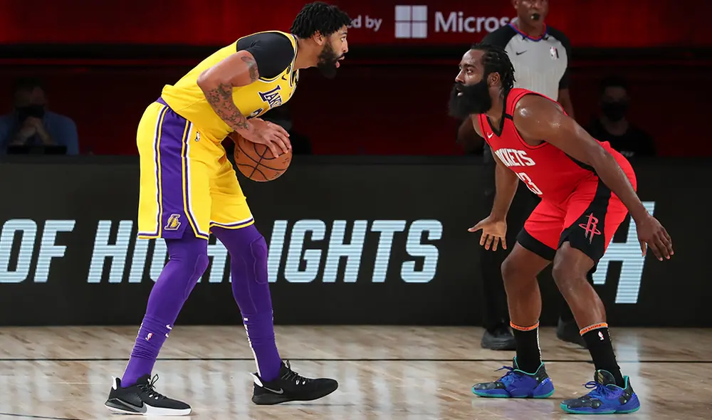 Los Angeles Lakers vencieron 110-100 a Houston Rockets por el Juego 4 de los NBA Playoffs 2020. Foto: AFP