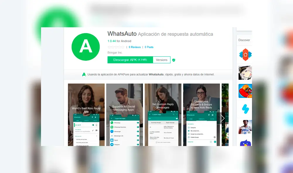 Aprende a programar respuestas automáticas a tus contactos de WhatsApp [FOTOS] 