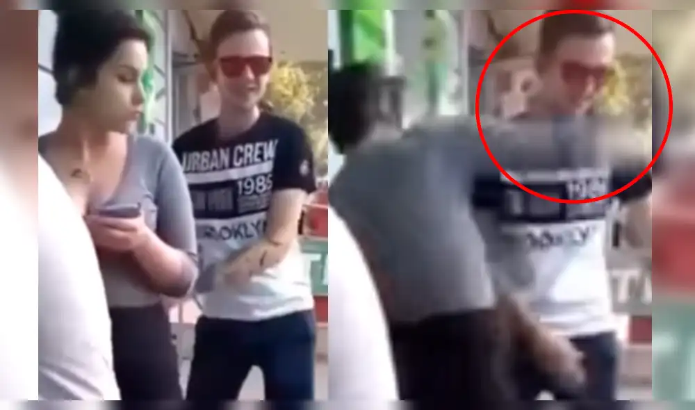 Facebook: Hace reto viral detrás de chica y ella tiene furiosa reacción [VIDEO]