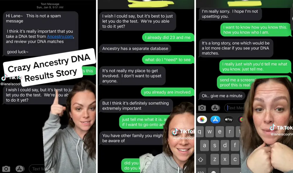 El video de la historia de Lane ya cuenta con más de un millón de vistas. Foto: captura @laneiscool14/TikTok
