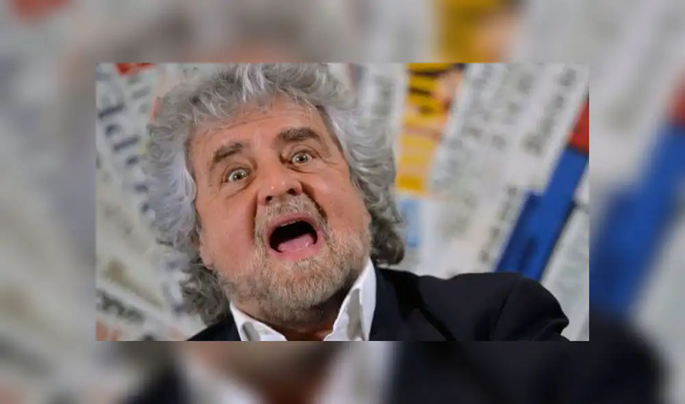 Beppe Grillo, político y cómico de Italia. Foto: AFP.
