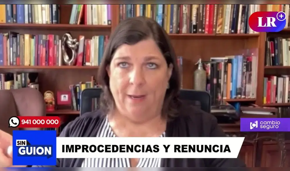 Rosa María Palacios en Sin Guion. Foto: LR+ Rosa María Palacios en Sin Guion. Foto: LR+