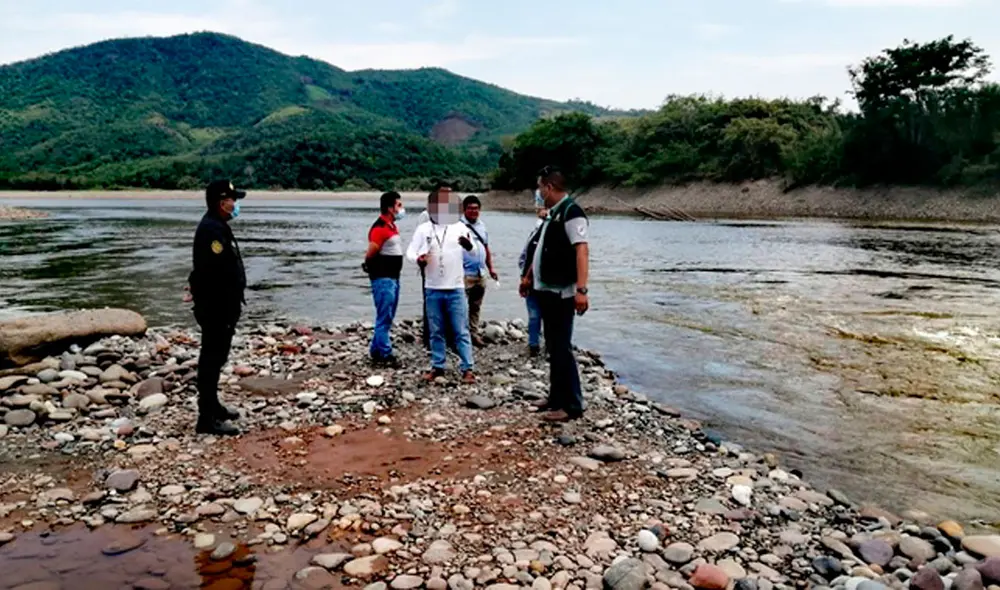Autoridades de la región San Martín constataron denuncias sobre actividad ilegal en río Huallaga. Foto: Ministerio Ppúblico