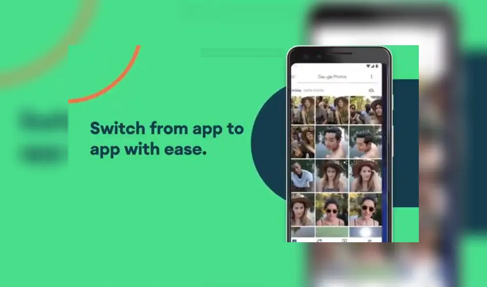 Navegación por gestos 2.0 en Android 10.