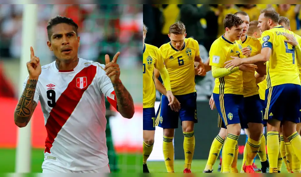 Perú, con Paolo Guerrero, empató ante Suecia en cotejo previo a Rusia 2018