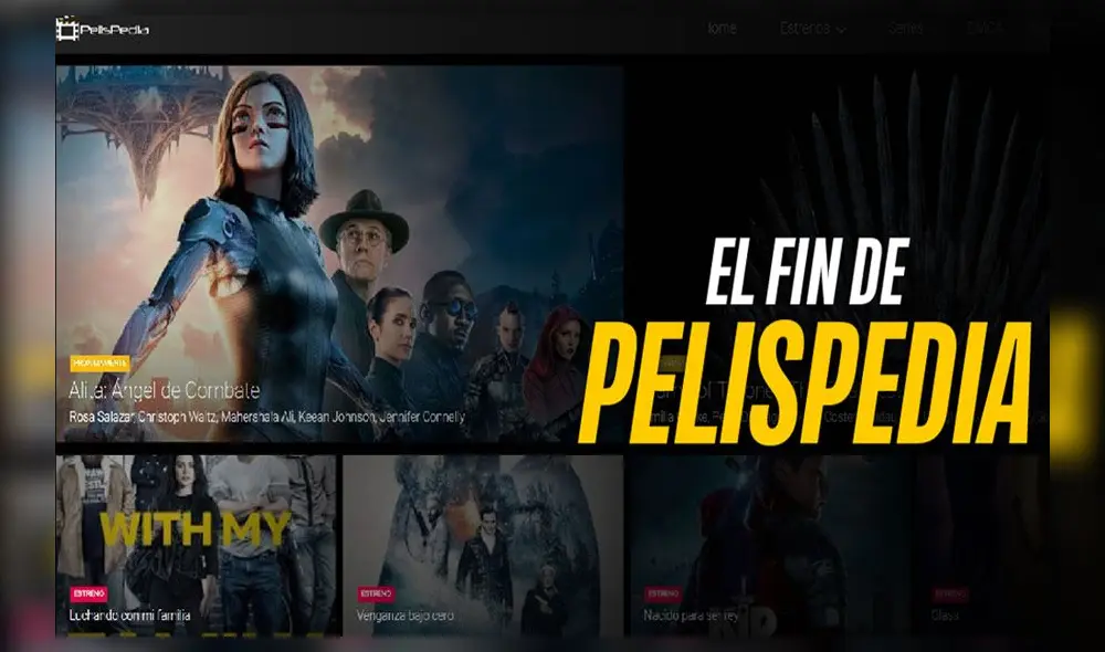 Pelispedia dejó de existir desde mediados de mayo, mes en que sus creadores fueron arrestados.