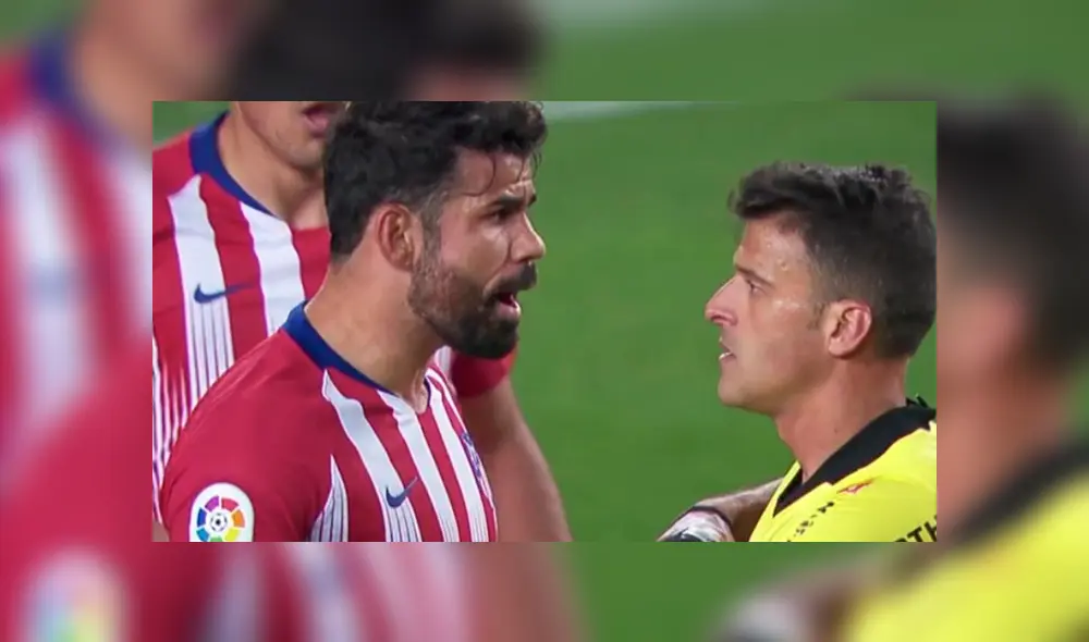 Barcelona vs Atlético de Madrid: Diego Costa se fue expulsado tras insultar al árbitro [VIDEO]
