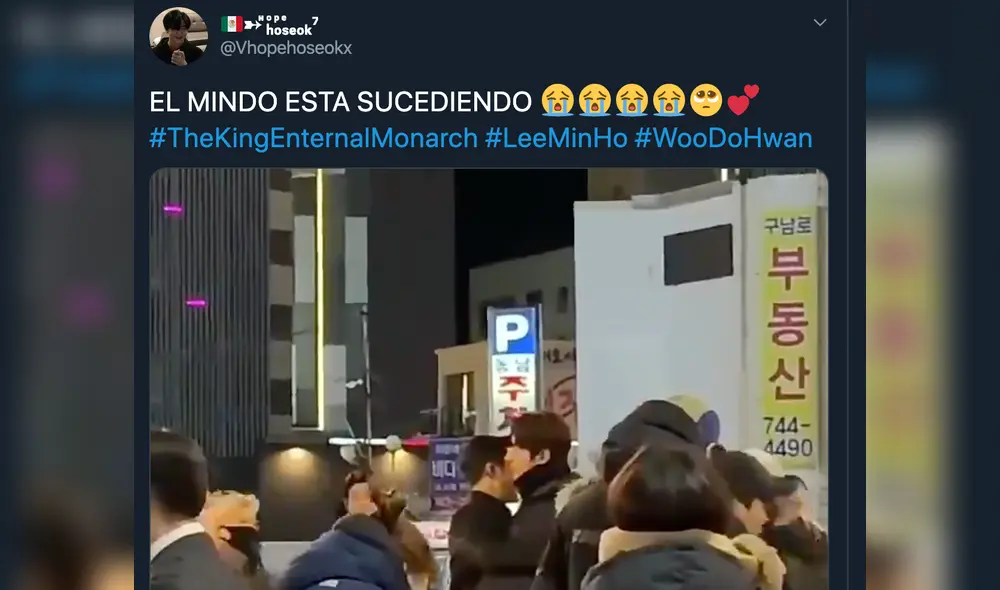 Lee Min Ho y Woo Do Hwa de The king: Eternal monarch.