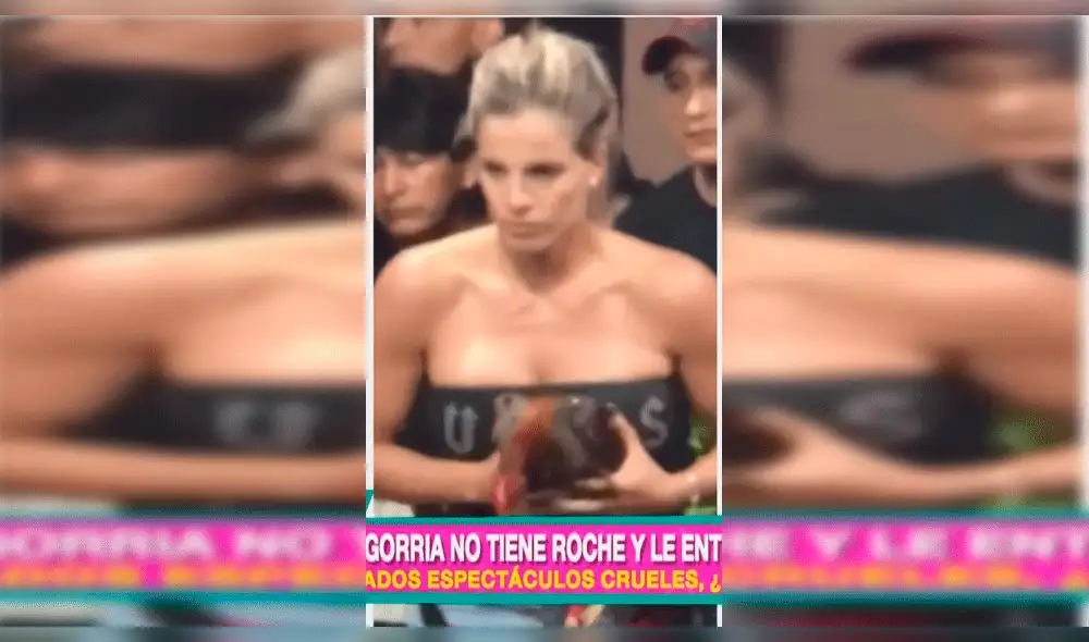 Alejandra Baigorria genera polémica por ser participe de pelea de gallos