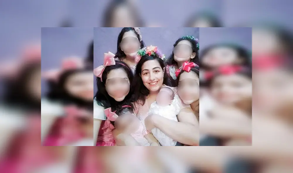 Hoy Tatiane tiene su escalera de amor: Yasmim, Harumi, Mayumi, Akemy, Sayemi, Sayuri y los dos que crecen en su vientre. (Foto: Globo.com)