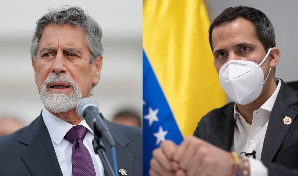 Sagasti reitera apoyo a Guaidó. Foto: Composición LR/AFP Sagasti reitera apoyo a Guaidó. Foto: Composición LR/AFP