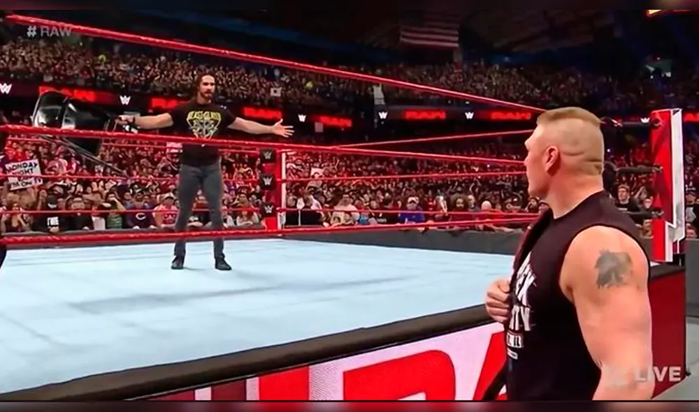 WWE: Brock Lesnar reapareció en Raw para poner en aprietos a Seth Rollins [VIDEO]