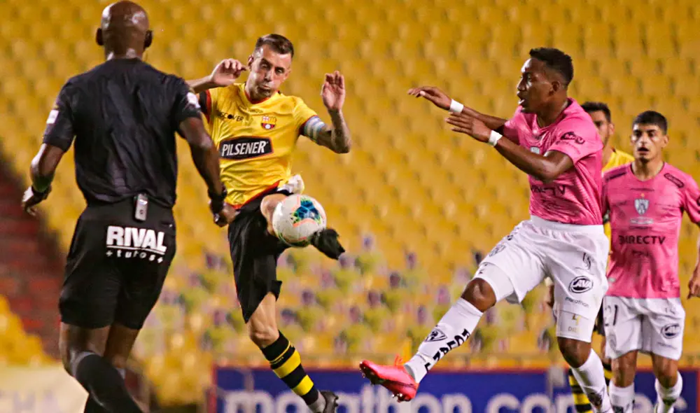 Barcelona SC enfrenta a Independiente del Valle por la LigaPro de Ecuador. Foto: Twitter / @BarcelonaSC Barcelona SC enfrenta a Independiente del Valle por la LigaPro de Ecuador. Foto: Twitter / @BarcelonaSC