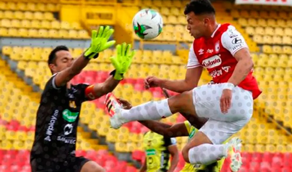 Santa Fe vence a Alianza Petrolera por la Liga BetPlay de Colombia 2020. Foto: Twitter.