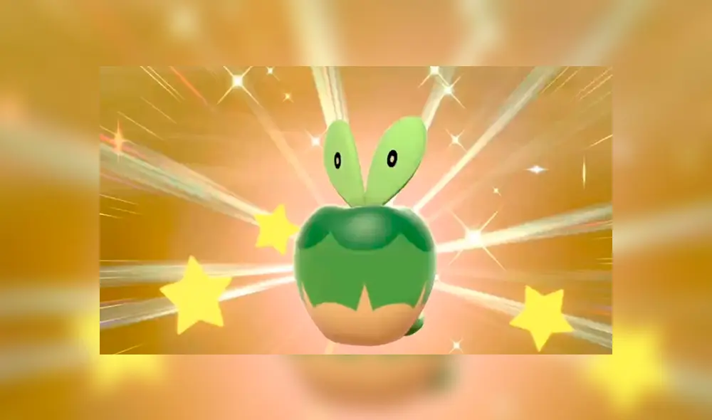Applin shiny en Pokémon Espada y Escudo